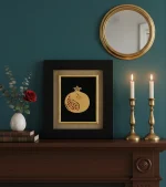 انار مشکی ورق‌طلا