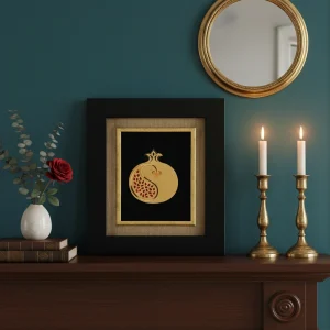 انار مشکی ورق‌طلا