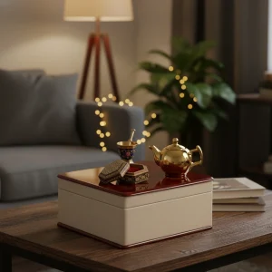 باکس هدیه لوکس زعفران خاتم