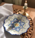 بشقاب میناکاری هشت‌پر اصالت