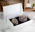 ست قلمدان و قندان میناکاری جلوه‌ای از هنر ایرانی - تصویر 2