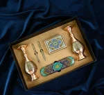 ست لوکس مدیریتی "گلستان" با قلمدان نفیس تذهیب و خاتم - تصویر 3