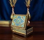 ست لوکس مدیریتی "گلستان" با قلمدان نفیس تذهیب و خاتم - تصویر 5