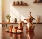 ست هدیه قهوه خوری دله مسی "قهوه‌مِس"