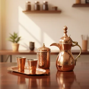 ست هدیه قهوه خوری دله مسی "قهوه‌مِس"