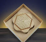 پک هدیه خاتم‌کاری شش‌گوش با جعبه هاردباکس نگارینه - تصویر 2